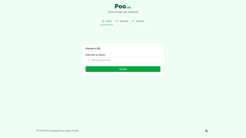 Screenshot of Poo.ink